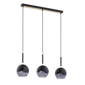 Lampa wisząca MILTONA czarna-chromowana 3xE27x15W wym:85x15x70cm IP20 Alfa 1025735 Lampa wisząca MILTONA czarna-chromowana 3xE27x15W wym:85x15x70cm IP20 Alfa 1025735