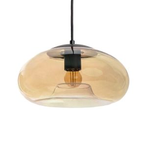 Lampa wisząca miodowo-czarna Tesoro 1xE27x20W wym: 170x28x28 cm Abruzzo 854605