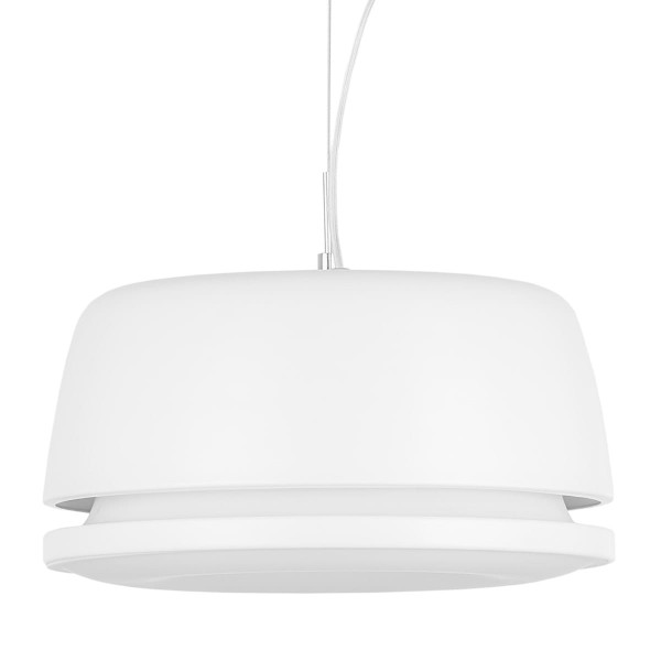 Lampa wisząca Miranda biała LED 1x15.2W Ciepła biel 1200lm Italux 856589