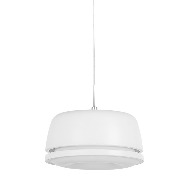 Lampa wisząca Miranda biała LED 1x25.2W Ciepła biel 1800lm Italux 856368