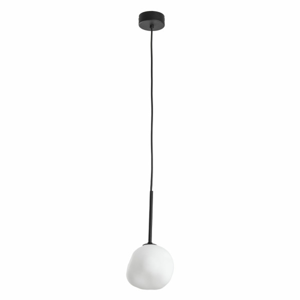 Lampa wisząca MISTY czarna-biała metal szkło G9 145 cm 1068219