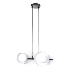 Lampa wisząca MODEL czarno-biała 4xG9x15W wym:120x53x23cm IP20 Emibig 1025370 Lampa wisząca MODEL czarno-biała 4xG9x15W wym:120x53x23cm IP20 Emibig 1025370