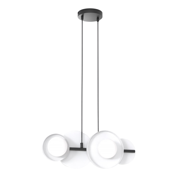 Lampa wisząca MODEL czarno-biała 4xG9x15W wym:120x53x23cm IP20 Emibig 1025370