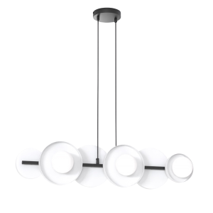 Lampa wisząca MODEL czarno-biała 6xG9x15W wym:120x85x23cm IP20 Emibig 1025350 Lampa wisząca MODEL czarno-biała 6xG9x15W wym:120x85x23cm IP20 Emibig 1025350