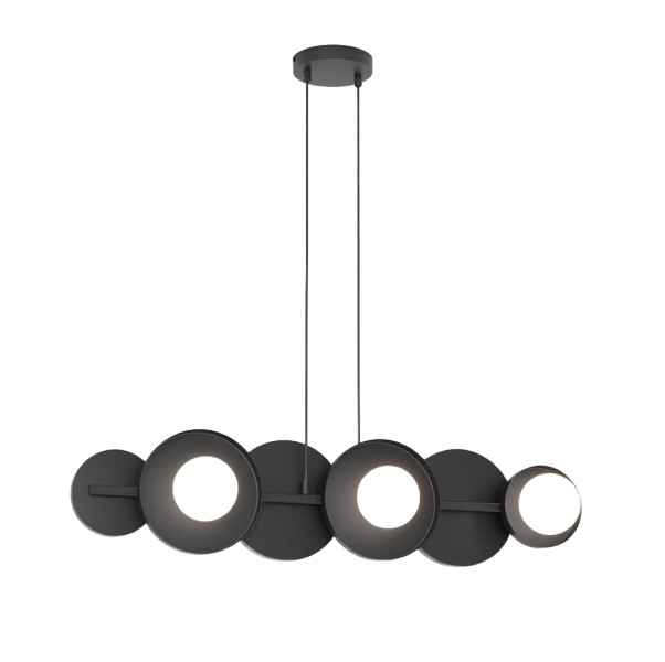Lampa wisząca MODEL czarno-biała 6xG9x15W wym:120x85x23cm IP20 Emibig 1025260