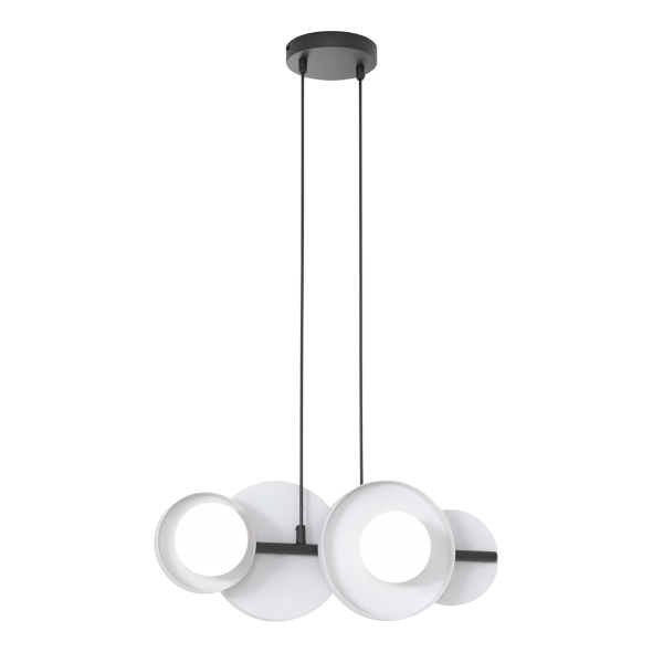 Lampa wisząca MODEL szaro-czarna 4xG9x15W wym:120x53x23cm IP20 Emibig 1025379