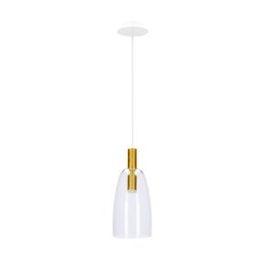 Lampa wisząca MODENA złoto-przezroczysta LED 1x5W 3000K 260lm Candellux 360458 Lampa wisząca MODENA złoto-przezroczysta LED 1x5W 3000K 260lm Candellux 360458