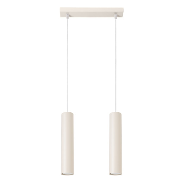 Lampa wisząca MODENO beżowa 2xGU10x10W wym:105x30x6cm IP20 Pure Lume 1019197