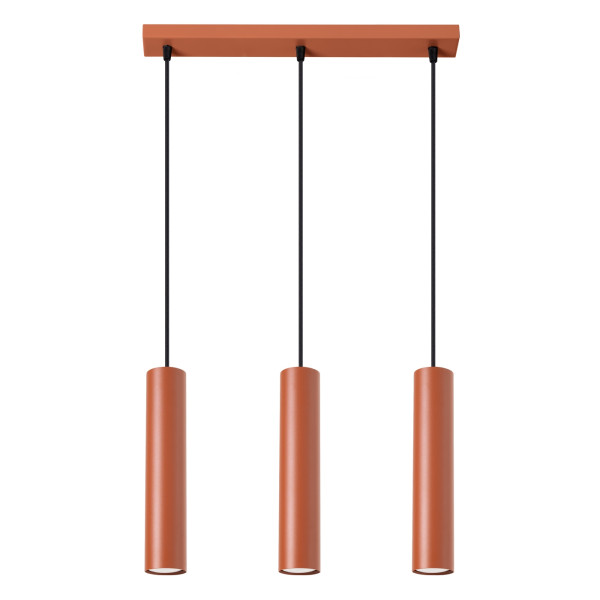 Lampa wisząca MODENO ochra czerwona 3xGU10x10W IP20 Pure Lume 1019161