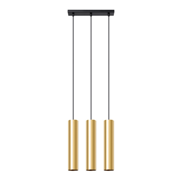 Lampa wisząca MODENO złoty połysk 3xGU10x10W wym:90x45x5cm IP20 Pure Lume 1019363