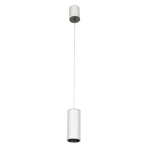 Lampa wisząca Moldes biało-szara LED 1x12W Ciepła biel 820lm Italux 856278