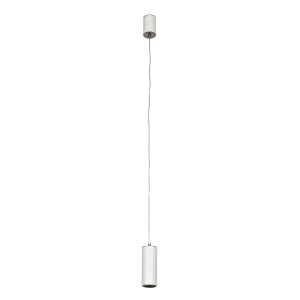 Lampa wisząca Moldes biało-szara LED 1x7W Ciepła biel 450lm Italux 856545 Lampa wisząca Moldes biało-szara LED 1x7W Ciepła biel 450lm Italux 856545