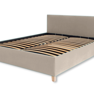 Łóżko Tapicerowane SOFT Beżowe 160×200 cm Gładki Zagłówek 782887 Łóżko Tapicerowane SOFT Beżowe 160×200 cm Gładki Zagłówek 782887