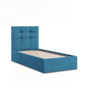 Łóżko tapicerowane SORIA 90×200 pojemnik na pościel, Turkusowy, velvet 386024 Łóżko tapicerowane SORIA 90×200 pojemnik na pościel, Turkusowy, velvet 386024