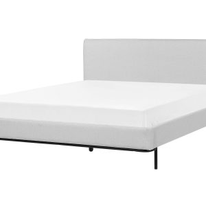 Łóżko tapicerowane stelaż 160×200 szare 652115 Łóżko tapicerowane stelaż 160×200 szare 652115
