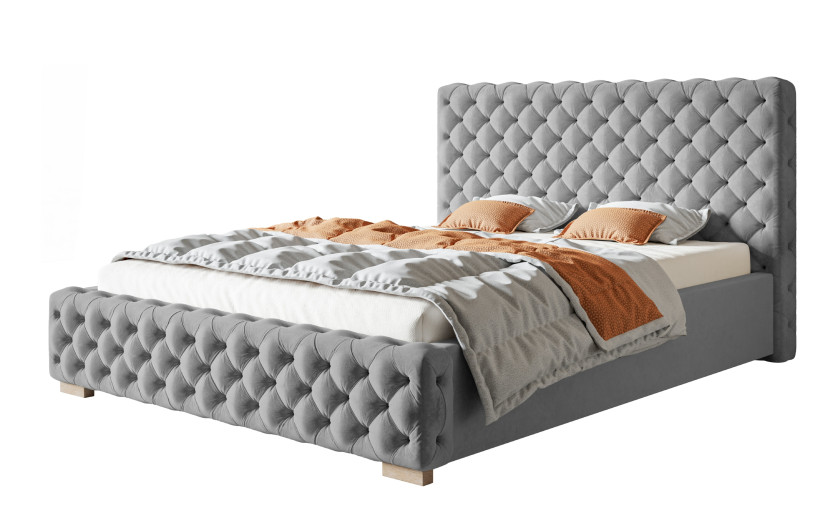 Łóżko tapicerowane STELVIO 120x200 ze stelażem metalowym 1063664