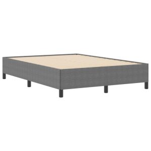 Łóżko Tapicerowane Szara Tkanina Rama Łóżka Ze Stelażem 140 x 190 cm 811949 Łóżko Tapicerowane Szara Tkanina Rama Łóżka Ze Stelażem 140 x 190 cm 811949