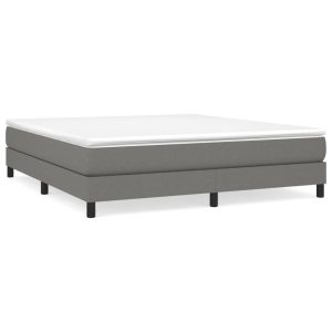 Łóżko Tapicerowane Szara Tkanina Rama Łóżka Ze Stelażem 180×200 cm 821774 Łóżko Tapicerowane Szara Tkanina Rama Łóżka Ze Stelażem 180×200 cm 821774