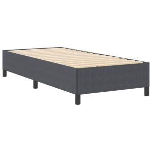 Łóżko Tapicerowane Szara Tkanina Rama Łóżka Ze Stelażem 90 x 200 cm 812044 Łóżko Tapicerowane Szara Tkanina Rama Łóżka Ze Stelażem 90 x 200 cm 812044