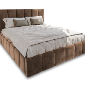 Łóżko Tapicerowane TARANTO 120×200 cm, Kolor Beżowy 1002985 Łóżko Tapicerowane TARANTO 120×200 cm, Kolor Beżowy 1002985