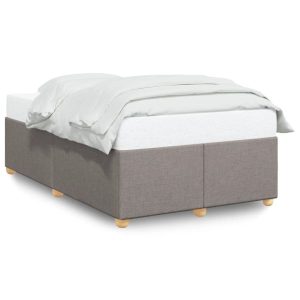 Łóżko Tapicerowane Taupe Tkanina Rama Łóżka Ze Stelażem 120×190 cm 821926 Łóżko Tapicerowane Taupe Tkanina Rama Łóżka Ze Stelażem 120×190 cm 821926