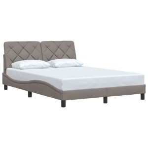 Łóżko Tapicerowane Taupe Tkanina Rama Łóżka Ze Stelażem 120×200 cm 822142 Łóżko Tapicerowane Taupe Tkanina Rama Łóżka Ze Stelażem 120×200 cm 822142