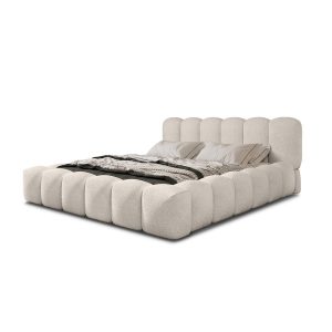 Łóżko tapicerowane tkaniną boucle HERME 802818 Łóżko tapicerowane tkaniną boucle HERME 802818