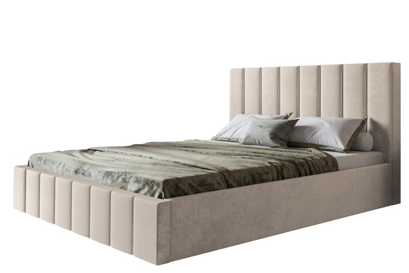 Łóżko tapicerowane Toledo Slim 160x200 ze stelażem metalowym 1032899