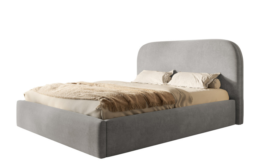 Łóżko tapicerowane Verona Slim 120x200 ze stelażem drewnianym 1026499