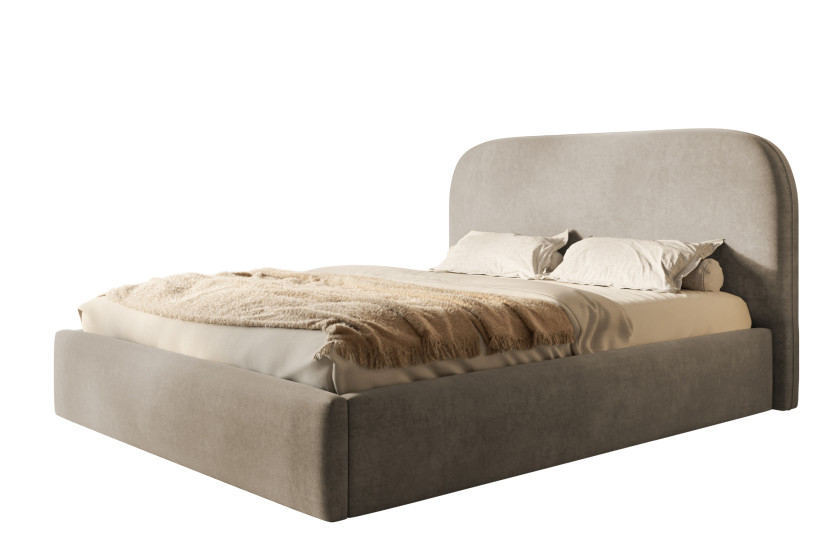 Łóżko tapicerowane Verona Slim 120x200 ze stelażem drewnianym 1034018