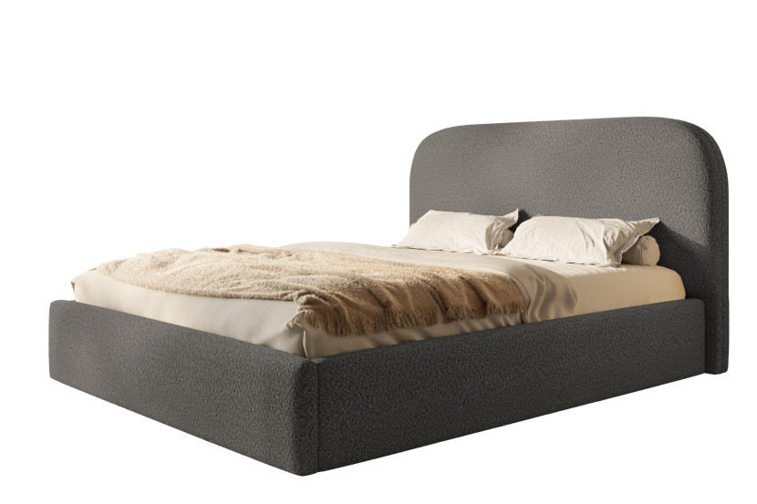 Łóżko tapicerowane Verona Slim 160x200 ze stelażem drewnianym 1026575
