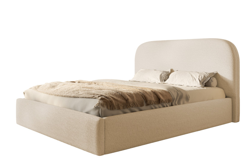 Łóżko tapicerowane Verona Slim 160x200 ze stelażem metalowym 1026084