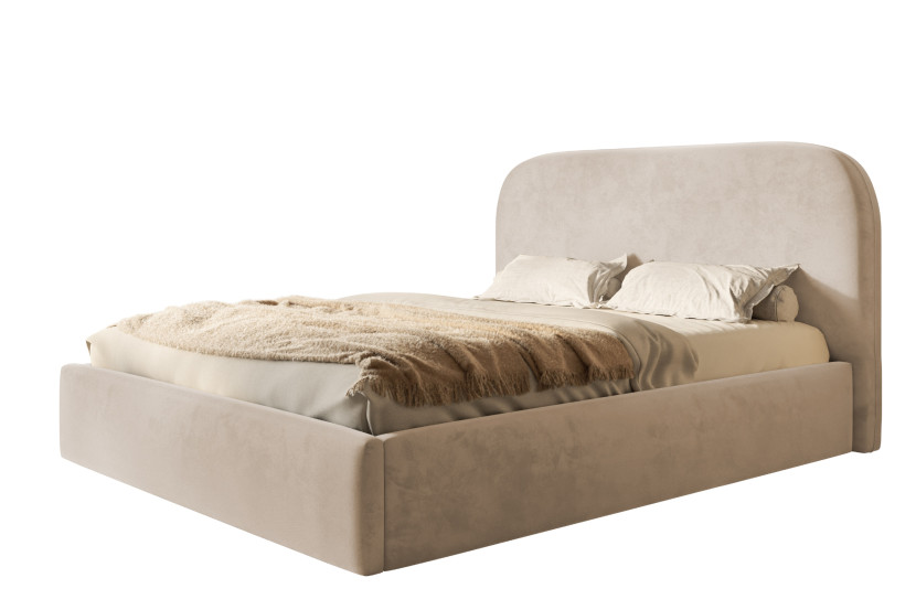 Łóżko tapicerowane Verona Slim 160x200 ze stelażem metalowym 1026471