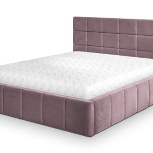 Łóżko Tapicerowane VERTO 120×200 cm, Kolor Różowy 1002896 Łóżko Tapicerowane VERTO 120×200 cm, Kolor Różowy 1002896