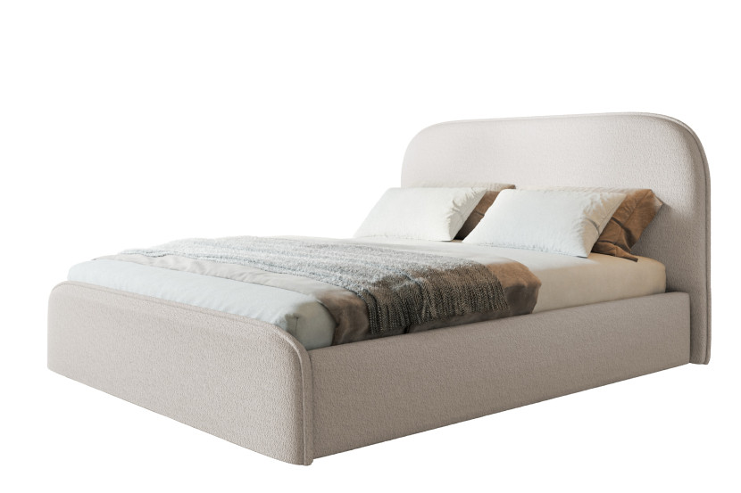 Łóżko tapicerowane Viennaa Slim 120x200 ze stelażem drewnianym 1026522