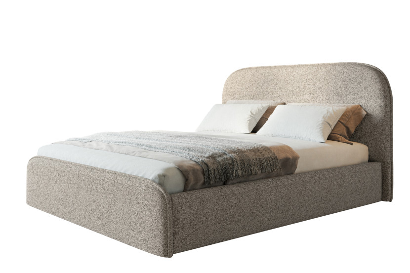 Łóżko tapicerowane Viennaa Slim 140x200 ze stelażem metalowym 1026606
