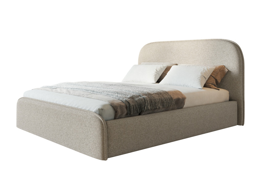 Łóżko tapicerowane Viennaa Slim 200x200 ze stelażem metalowym 1034555