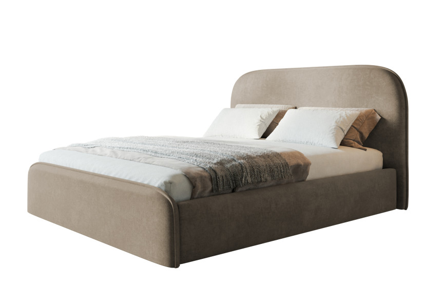 Łóżko tapicerowane Viennaa Slim 90x200 ze stelażem drewnianym 1026087