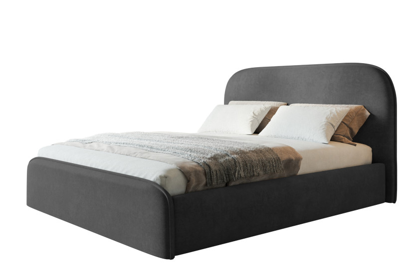 Łóżko tapicerowane Viennaa Slim 90x200 ze stelażem metalowym 1026268