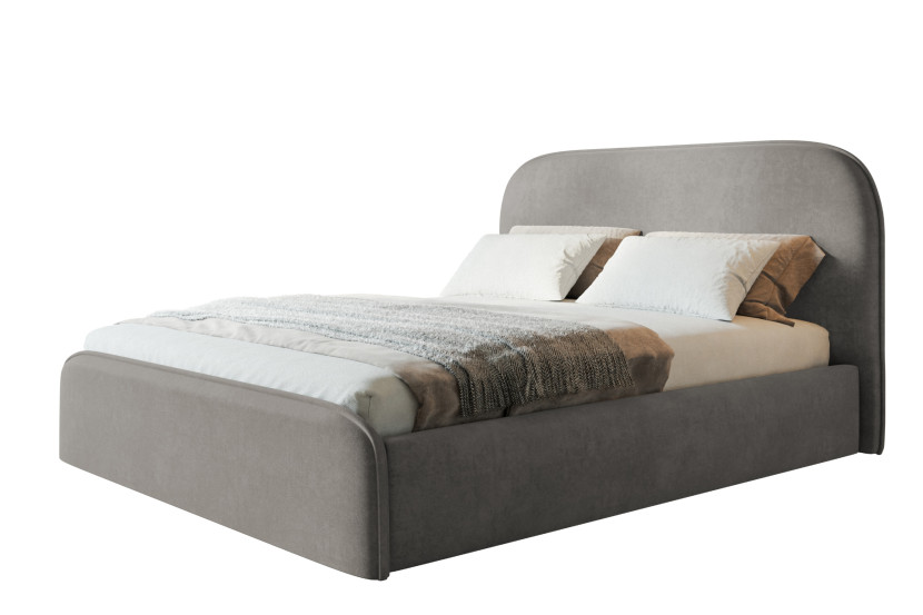 Łóżko tapicerowane Viennaa Slim 90x200 ze stelażem metalowym 1026558