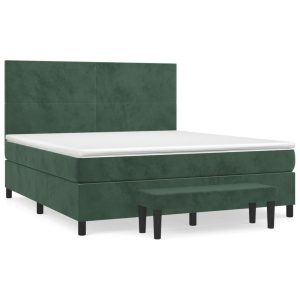 Łóżko Tapicerowane z Materacem Kontynentalne Zielone Do Sypialni 180×200 cm 814277 Łóżko Tapicerowane z Materacem Kontynentalne Zielone Do Sypialni 180×200 cm 814277