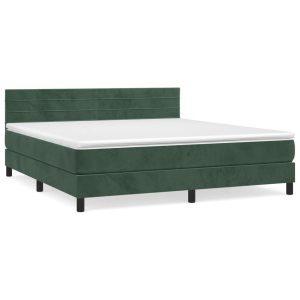 Łóżko Tapicerowane z Materacem Kontynentalne Zielone Do Sypialni 180×200 cm 819979 Łóżko Tapicerowane z Materacem Kontynentalne Zielone Do Sypialni 180×200 cm 819979