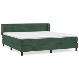 Łóżko Tapicerowane z Materacem Kontynentalne Zielone Do Sypialni 180×200 cm 820089 Łóżko Tapicerowane z Materacem Kontynentalne Zielone Do Sypialni 180×200 cm 820089
