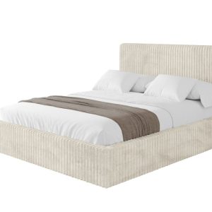 Łóżko tapicerowane z materacem + pojemnik ALOVA-V1 180×200 Beżowy 865550 Łóżko tapicerowane z materacem + pojemnik ALOVA-V1 180×200 Beżowy 865550