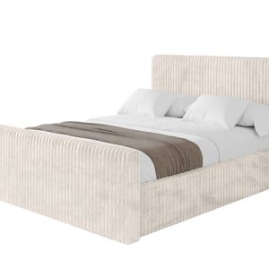 Łóżko tapicerowane z materacem + pojemnik ALOVA-V1-Z 120×200 Beżowy 865486 Łóżko tapicerowane z materacem + pojemnik ALOVA-V1-Z 120×200 Beżowy 865486