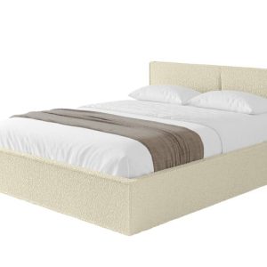 Łóżko tapicerowane z materacem + pojemnik EMMI-v1 – 200×200 cm Beżowy 862299 Łóżko tapicerowane z materacem + pojemnik EMMI-v1 – 200×200 cm Beżowy 862299