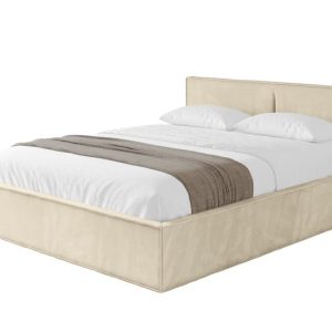 Łóżko tapicerowane z materacem + pojemnik EMMI-v1 – 200×200 cm Beżowy 862931 Łóżko tapicerowane z materacem + pojemnik EMMI-v1 – 200×200 cm Beżowy 862931