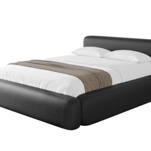 Łóżko tapicerowane z materacem + pojemnik ENORA-v1 – 160×200 cm Czarny 862312 Łóżko tapicerowane z materacem + pojemnik ENORA-v1 – 160×200 cm Czarny 862312