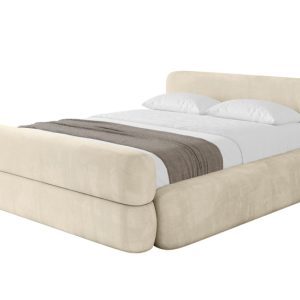 Łóżko tapicerowane z materacem + pojemnik ENORA-v1-Z-140×200 cm Beżowy 862081 Łóżko tapicerowane z materacem + pojemnik ENORA-v1-Z-140×200 cm Beżowy 862081