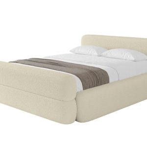 Łóżko tapicerowane z materacem + pojemnik ENORA-v1-Z-160×200 cm Beżowy 862691 Łóżko tapicerowane z materacem + pojemnik ENORA-v1-Z-160×200 cm Beżowy 862691